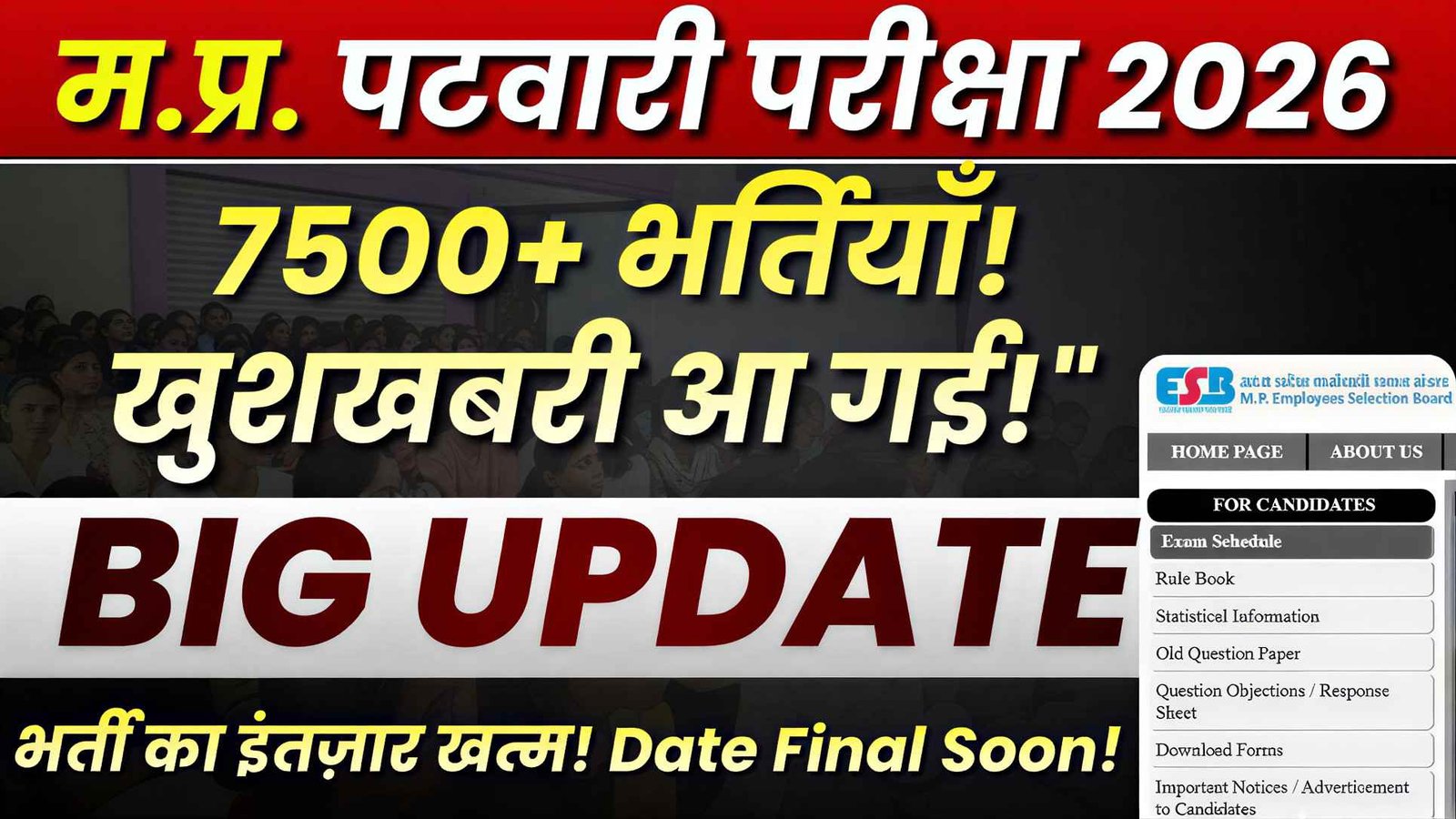 MP Patwari Recruitment 2026